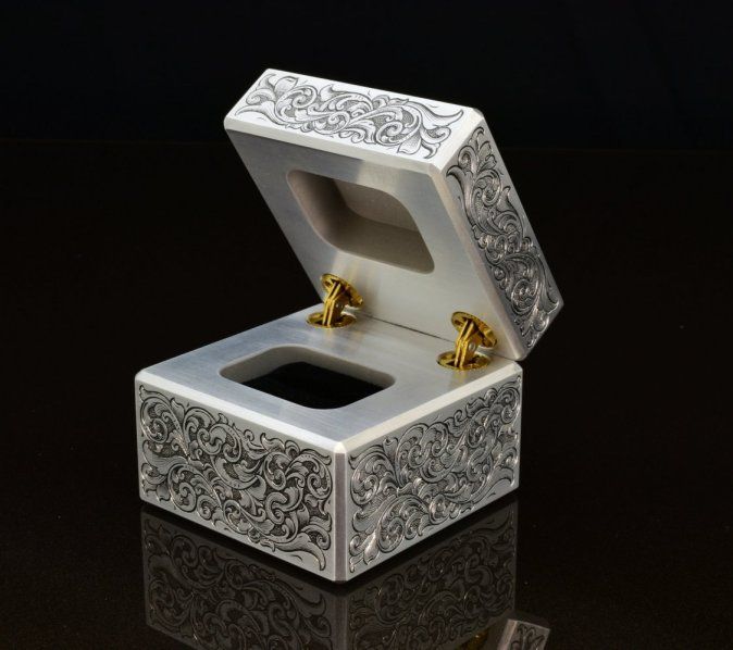 Custom Hand Engraved Ring Box